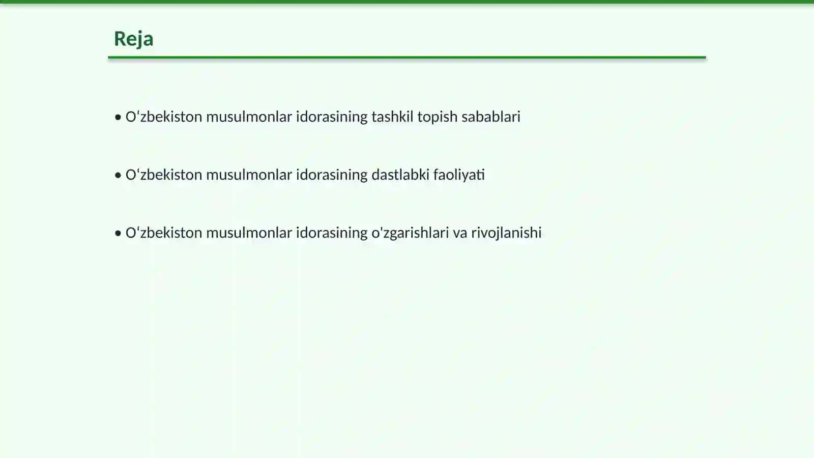 Oʻzbekiston musulmonlar idorasining tashkil topish tarixi va ahamiyati 2