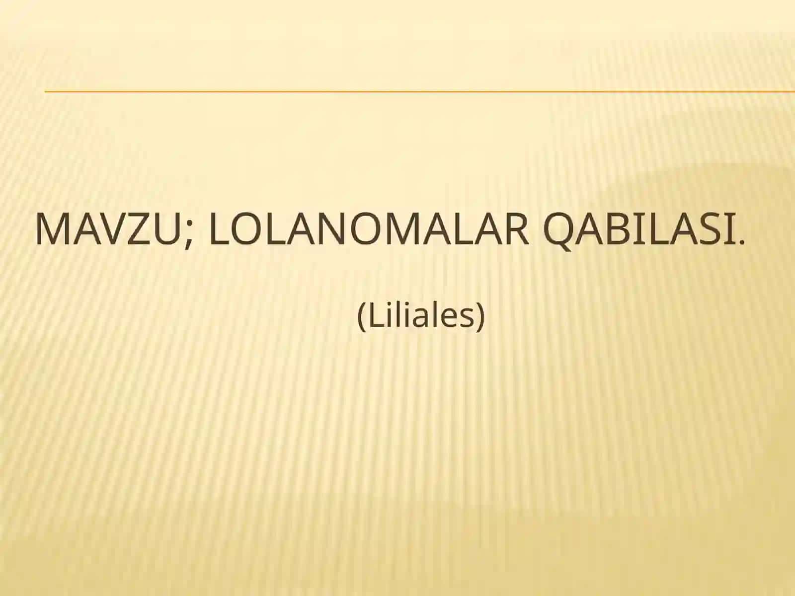 Raximova Gulandomning o’simliklar anatomiyasi va morfologiyasi fanidan tayyorlagan taqdimot ishi 2