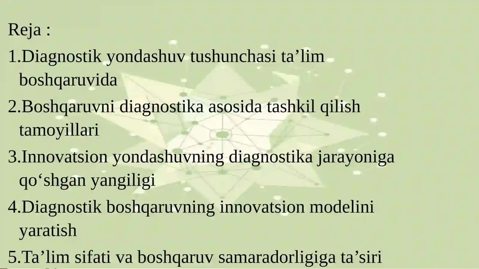 Ta’lim muassasasini boshqaruvini diagnostikasi asosida tashkil qilishda innovatsion yondashuv 2