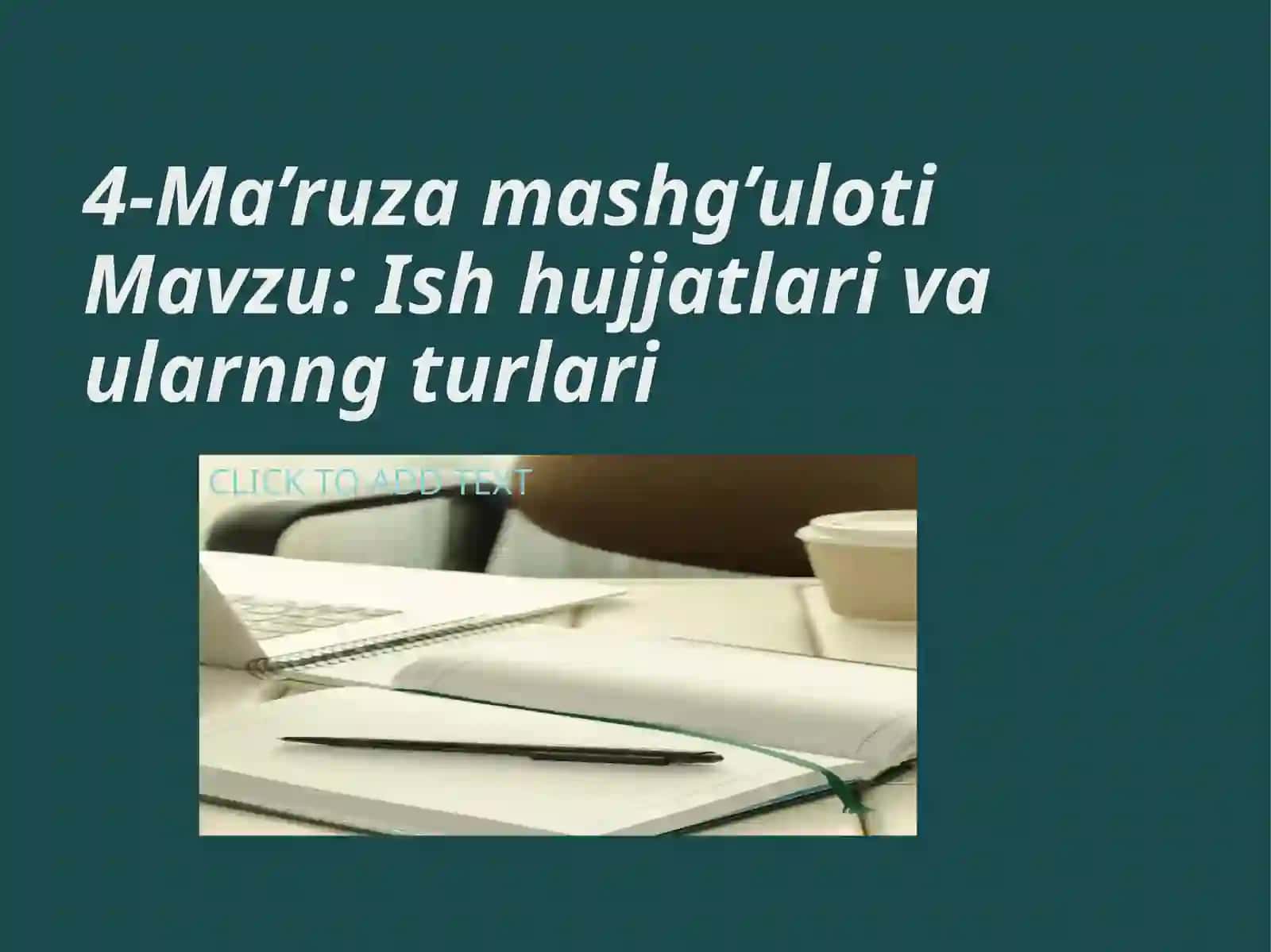 DAVLAT TILIDA ISH YURITISH FANIDAN TAQDIMOT 2
