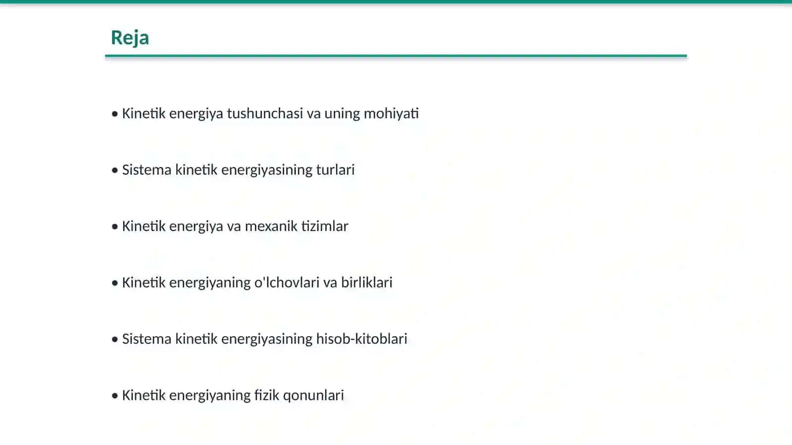 Sistema kinetik energiyasining strukturasi 2