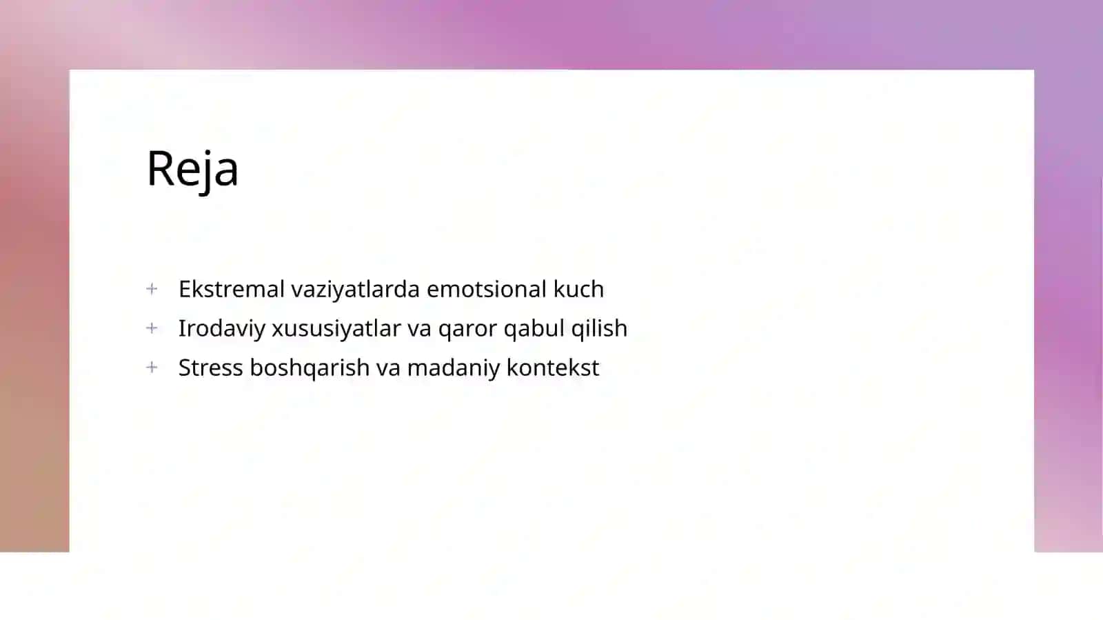 Ekstremal vaziyatlarda inson emotsional - irodaviy xususiyatlarining o'rni . 2