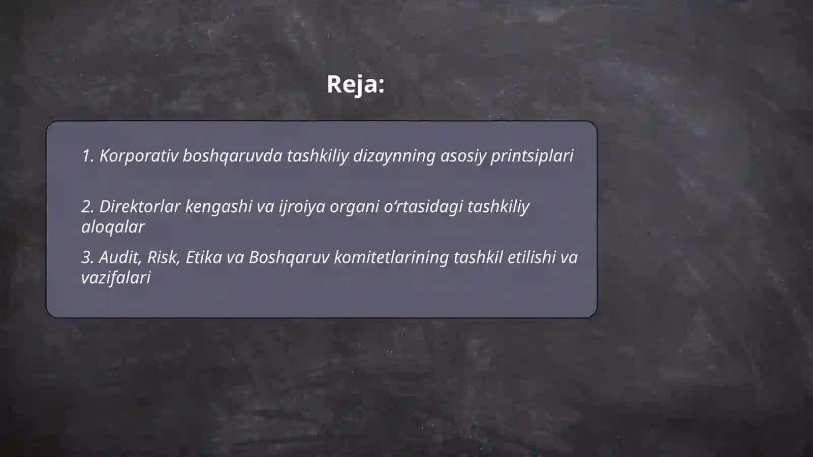 Korporativ Boshqaruvda Tashkiliy Loyihalashtirish 2