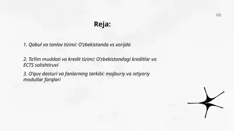 Oʻzbekiston oliy taʼlim tizimi bakalavriati xorijdagi bakalavriatdan nimasi bilan farqlanadi 2