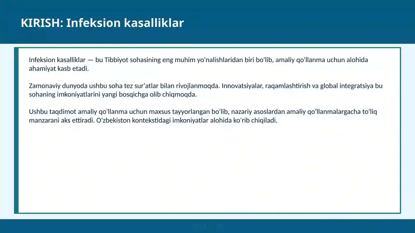 Infeksion kasalliklar 2