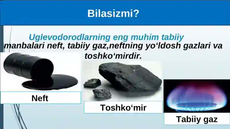Uglevodorodlarning tabiiy manbalari 2