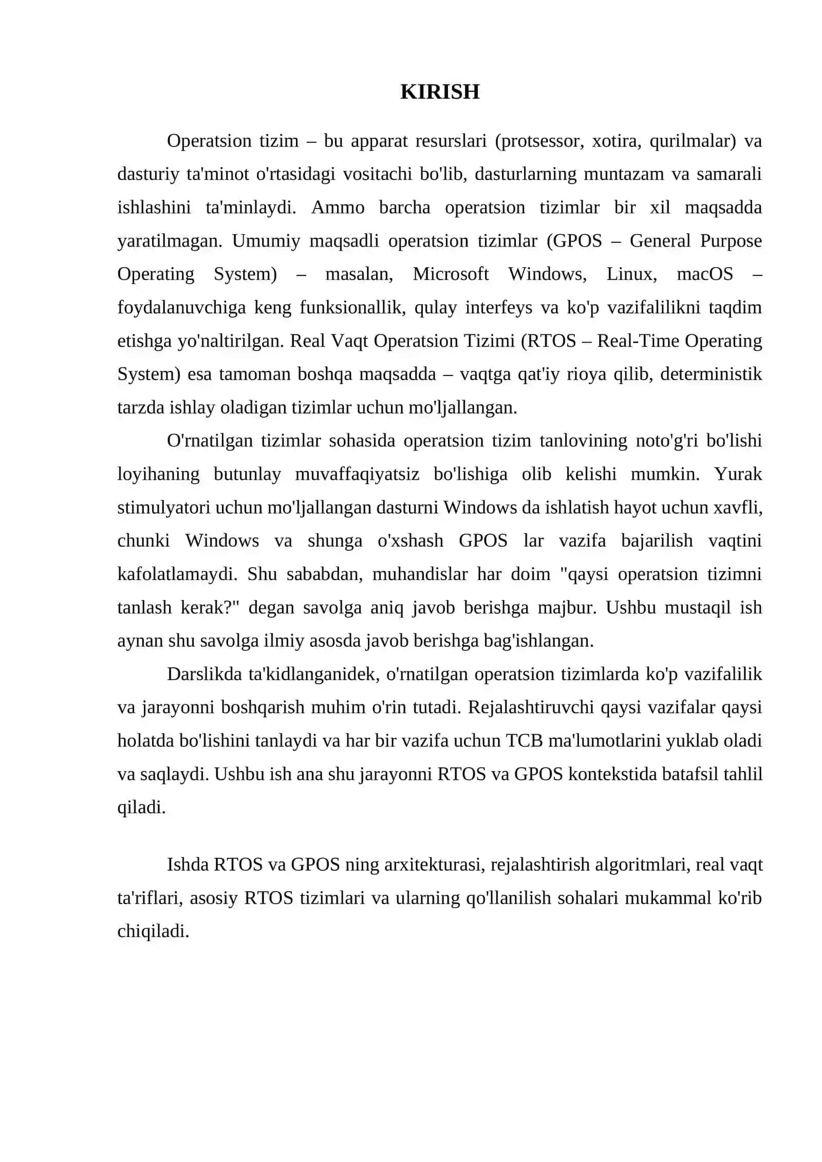 Umumiy maqsadli operatsion tizimlar 2
