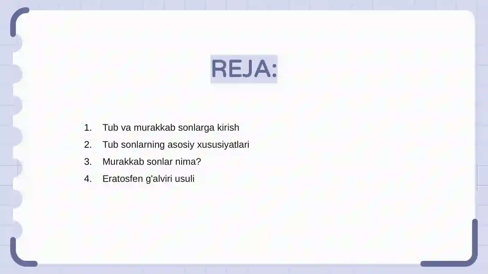 Tub va murakkab sonlar 2