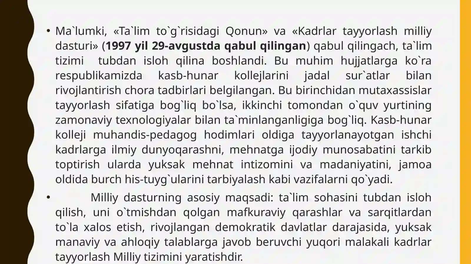Kadrlartayyorlashmilliydasturi 2