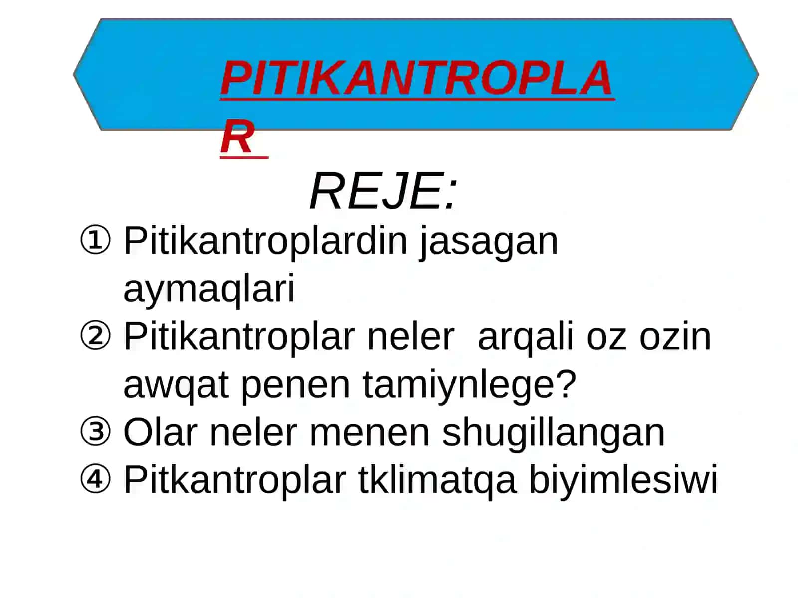 Pitikantroplar evolyutsiyasi erte da'wiri 2
