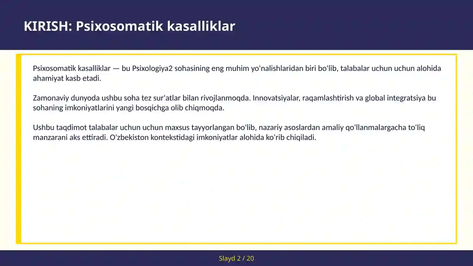 Psixosomatik kasalliklar 2