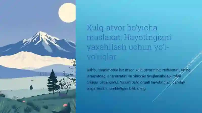 Maslaxat bo‘yicha hayotingizni yaxshilash yo‘l-yo‘riqlar 2