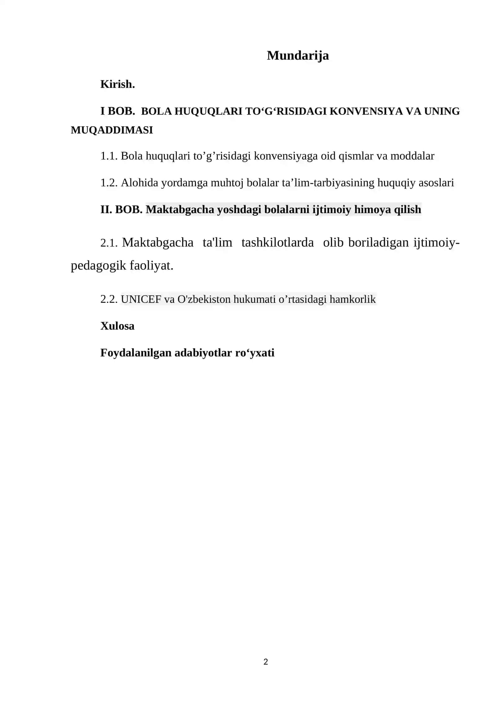 Maktabgacha tarbiya yoshidagi bolalar bilan olib boriladigan ijtimoiy-pedagogik faoliyat 2