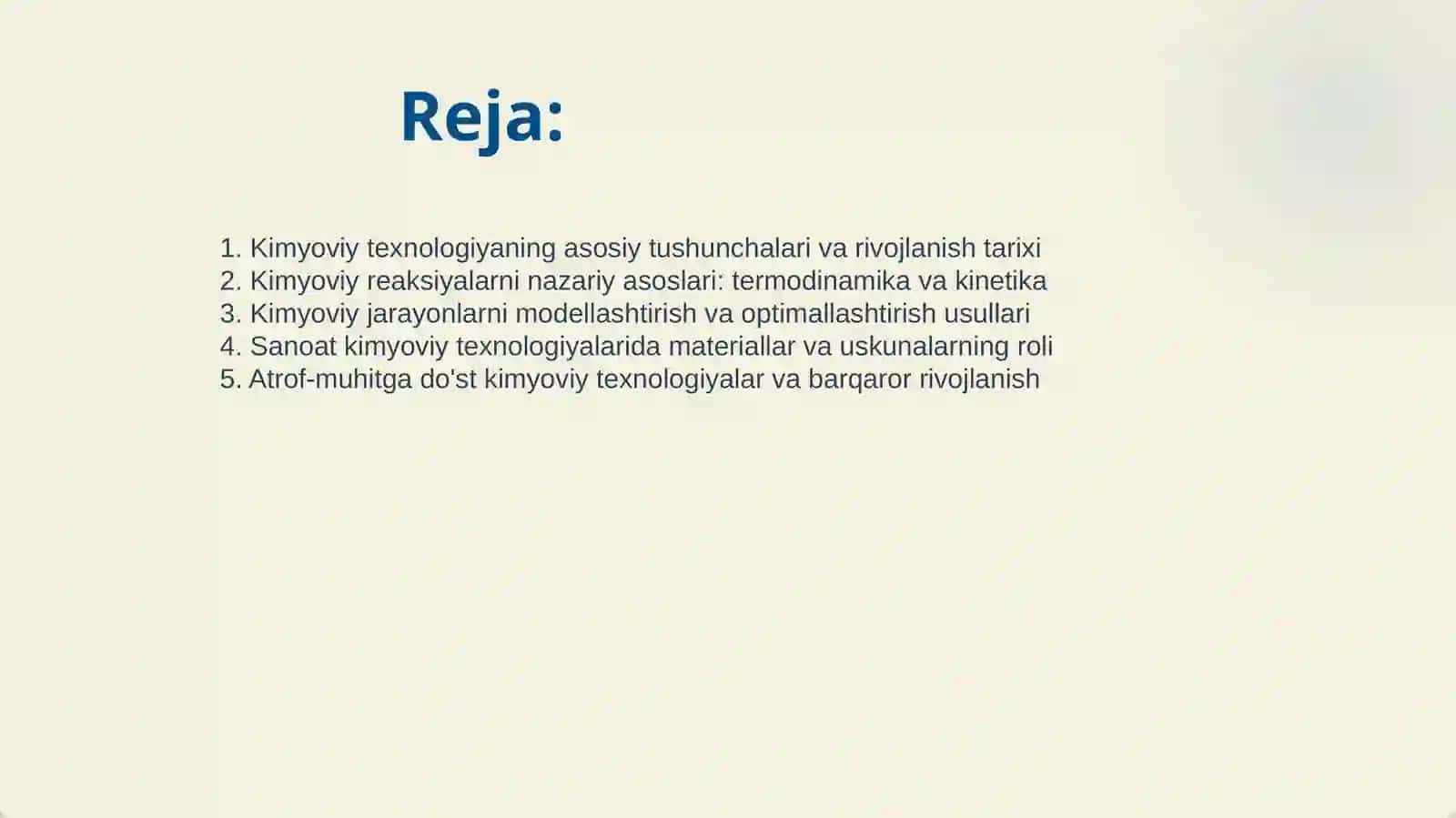 KIMYOVIY TEXNALOGIYANING NAZARIY ASOSLARI 2