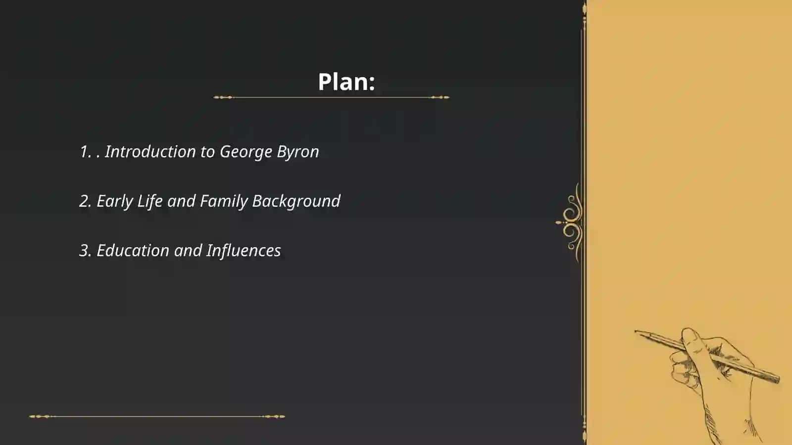 George Byron İngiliz tilida 15 varoqli PDF prezentatsiya 2