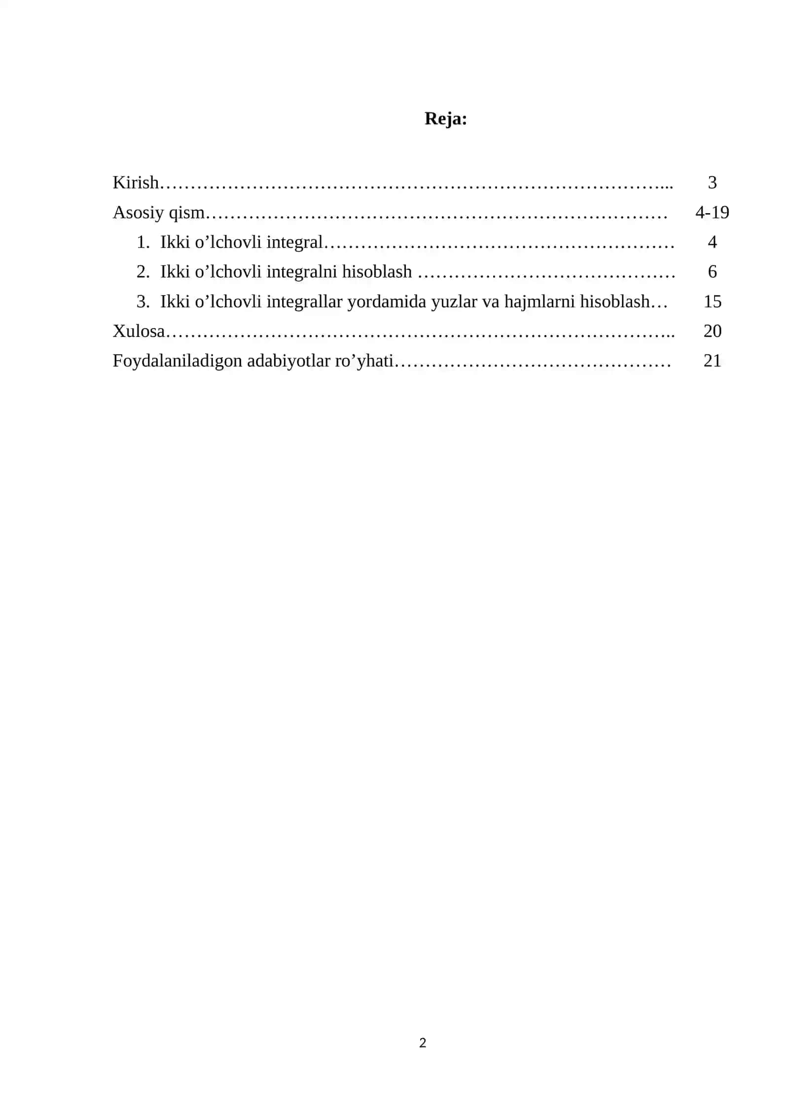 Ikki karrali integrallar 2