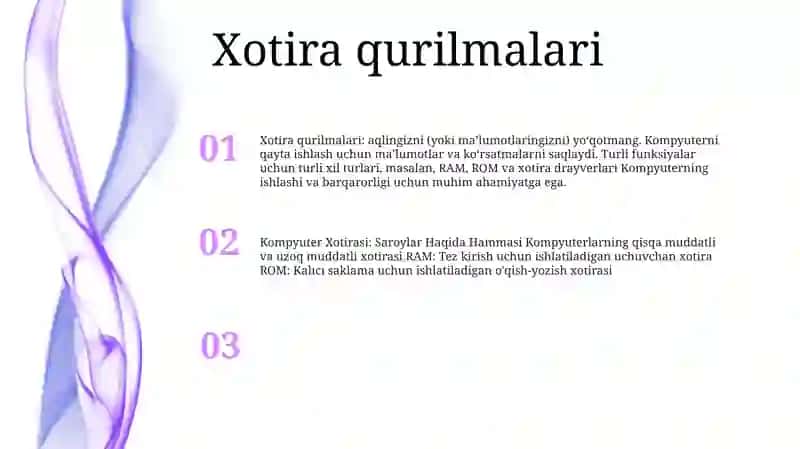Kompyuterlarning Xotira Qurilmalari Va Turlari 2