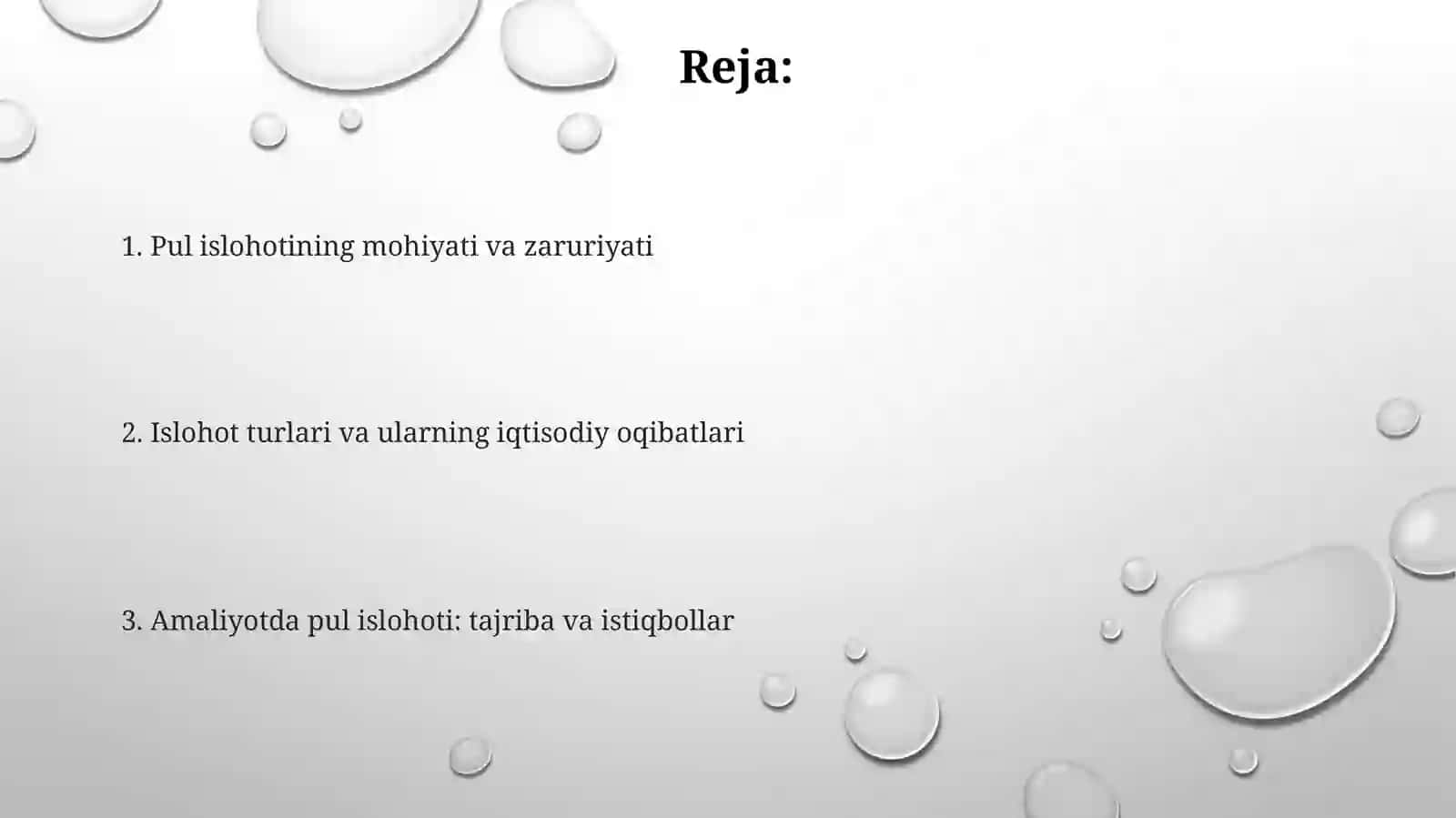 Pul islohoti 2