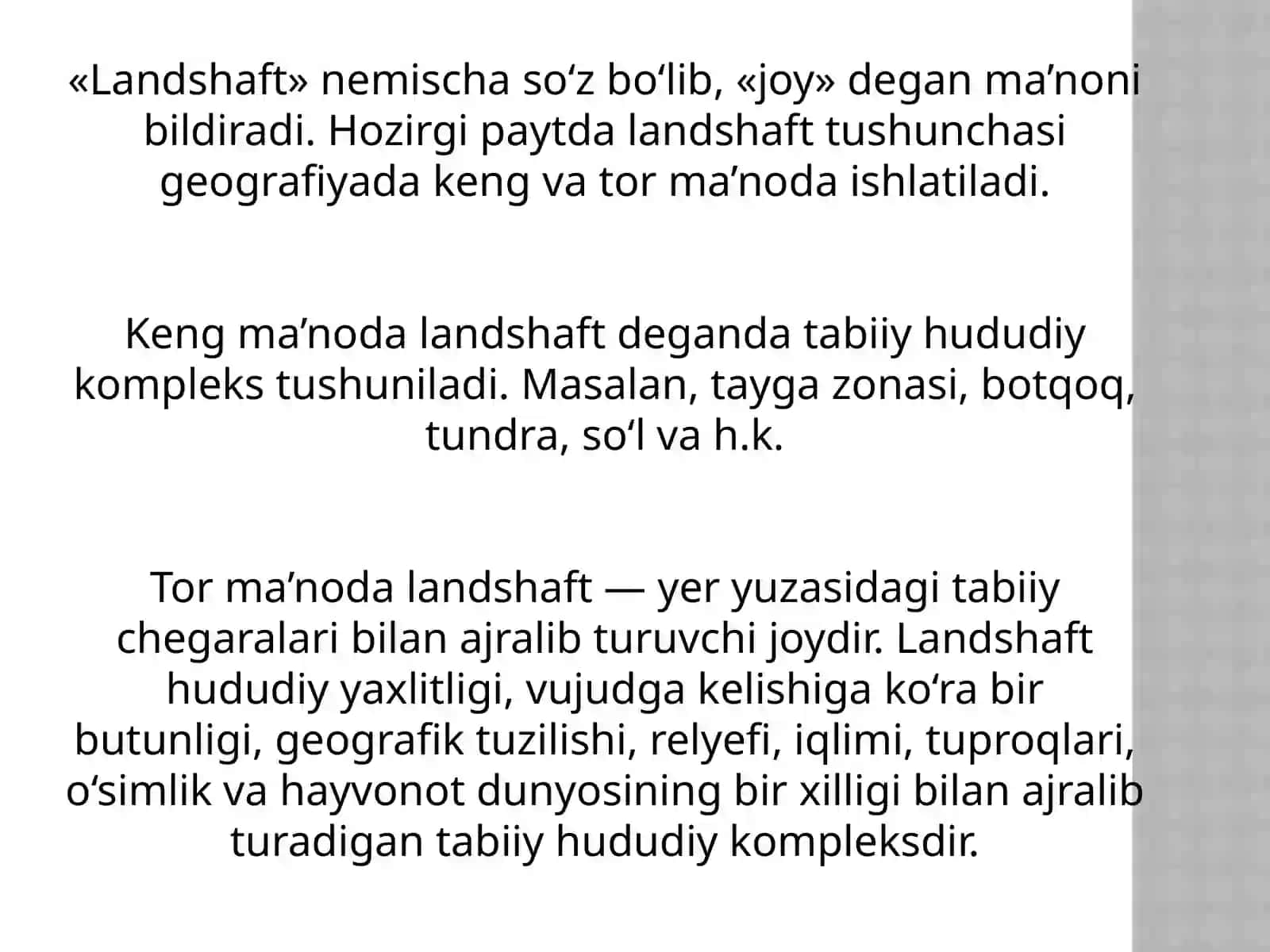 landshaftlarda biosfera-atmosferaning bog'liqligi 2