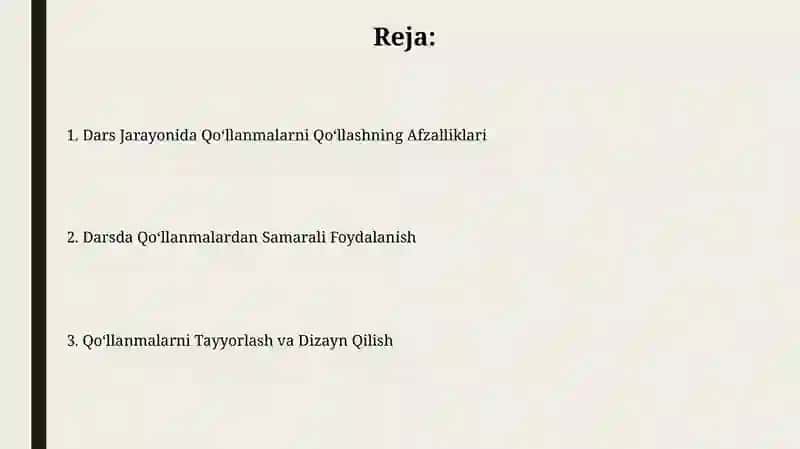 Qo‘llanmalarni Qo‘llash 2