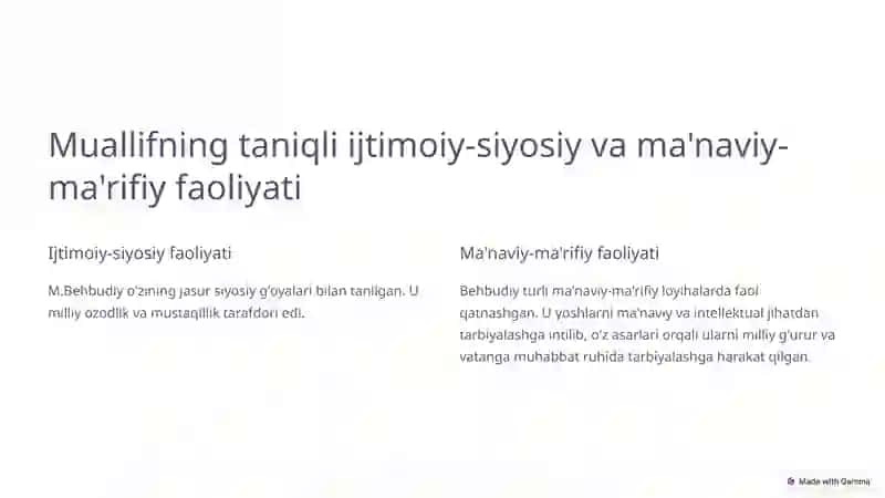 M.Behbudiyning "Yoshlarga murojaat" va "Muhtaram yoshlarga murojaat" maqolalari 2