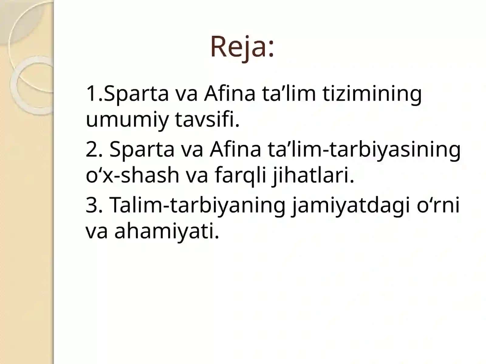 Qadimgi Sparta va Afina maktablarida ta’lim tarbiya 2