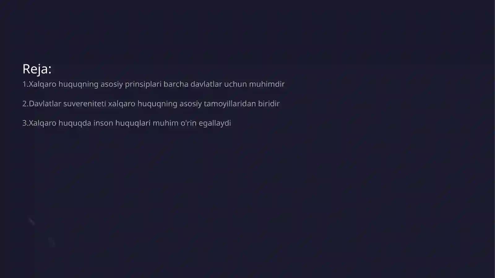 Xalqaro huquqning asosiy prinsiplari 2