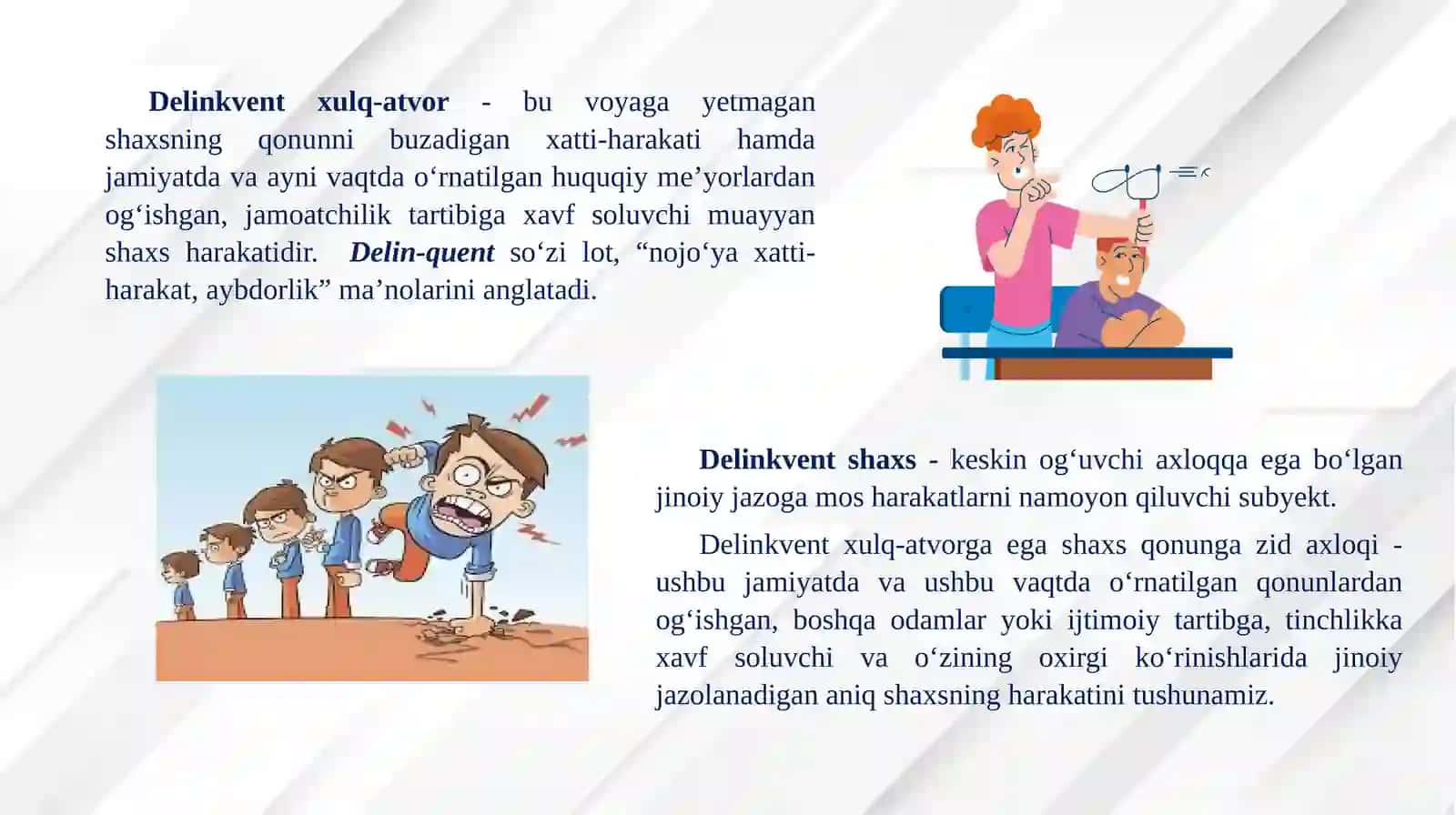 Voyaga yetmaganlar oʻrtasida delinkvent xulq-atvor va profilaktikasi 2