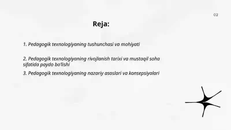 Pedagogik texnologiya pedagogikaning mustaqil sohasi sifatida 2