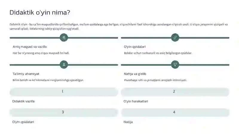Boshlang'ich sinflarda didaktik o'yinlar va ularning ahamiyati 2