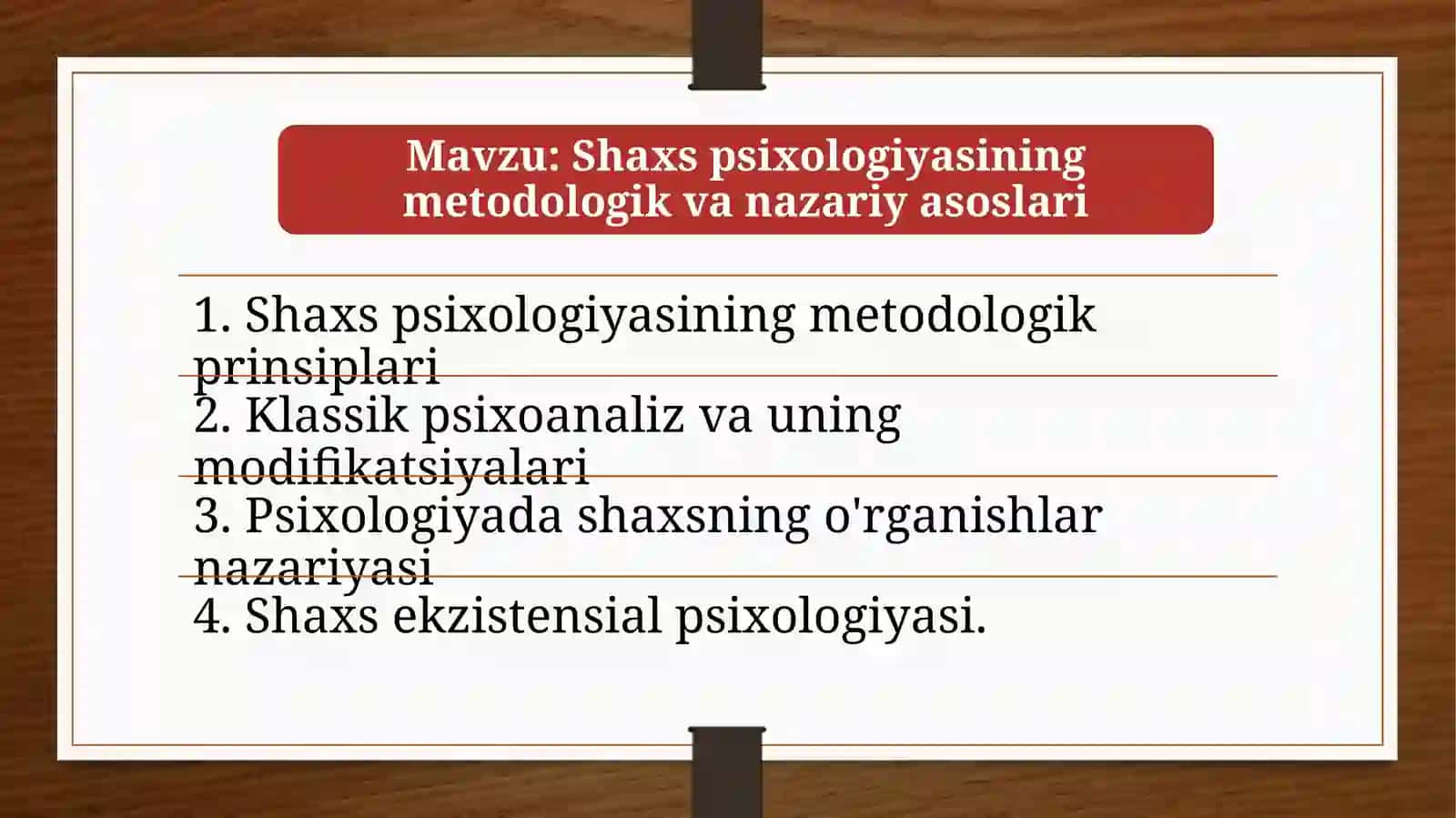 Shaxs psixologiyasining metodologik prinsiplari 2