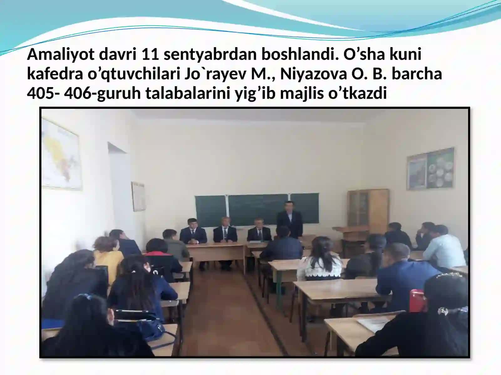 Abdurahmonova Kamolaning 4-kurs hisoboti 2