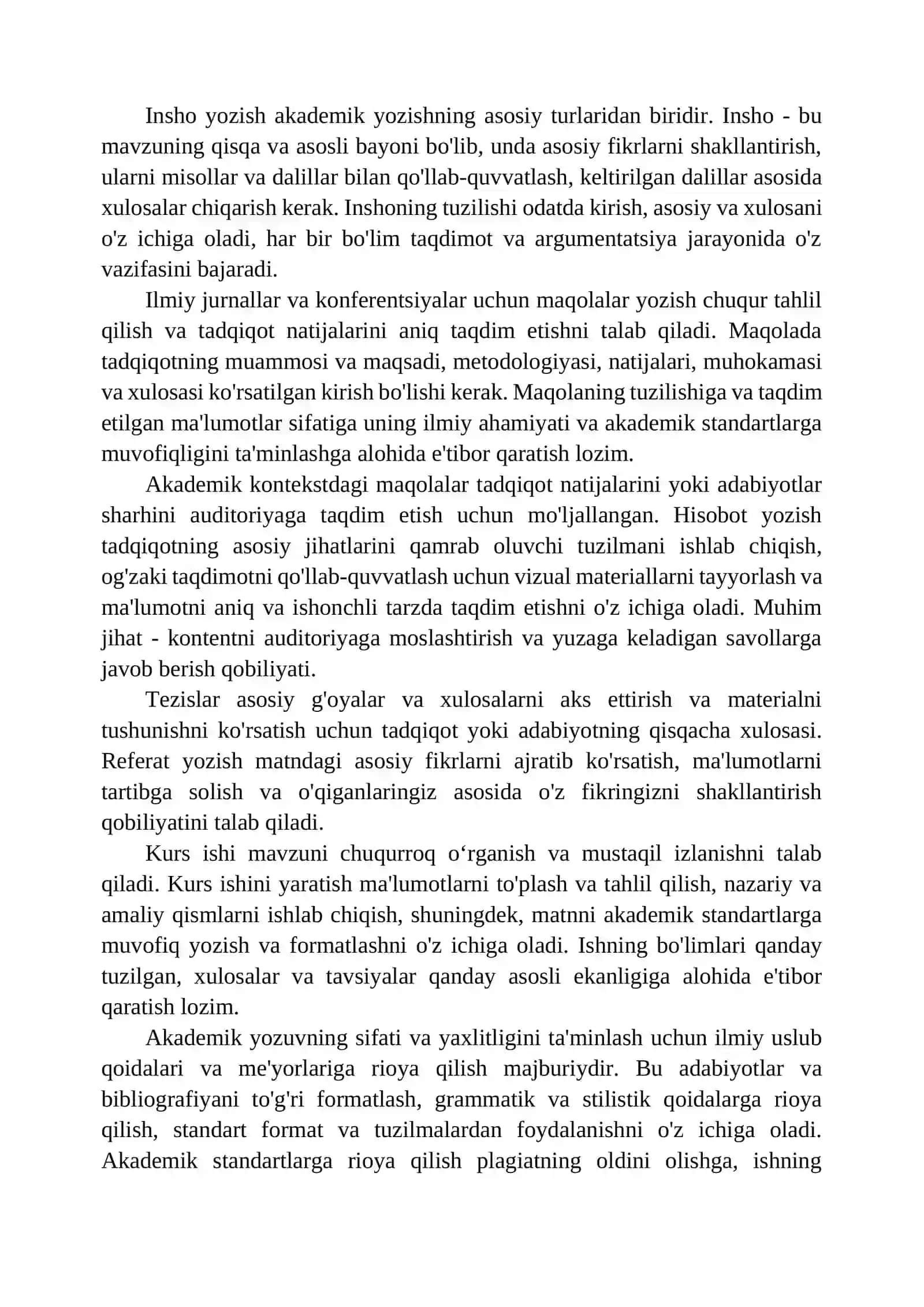 Akademik yozuv va tadqiqot asoslari 2