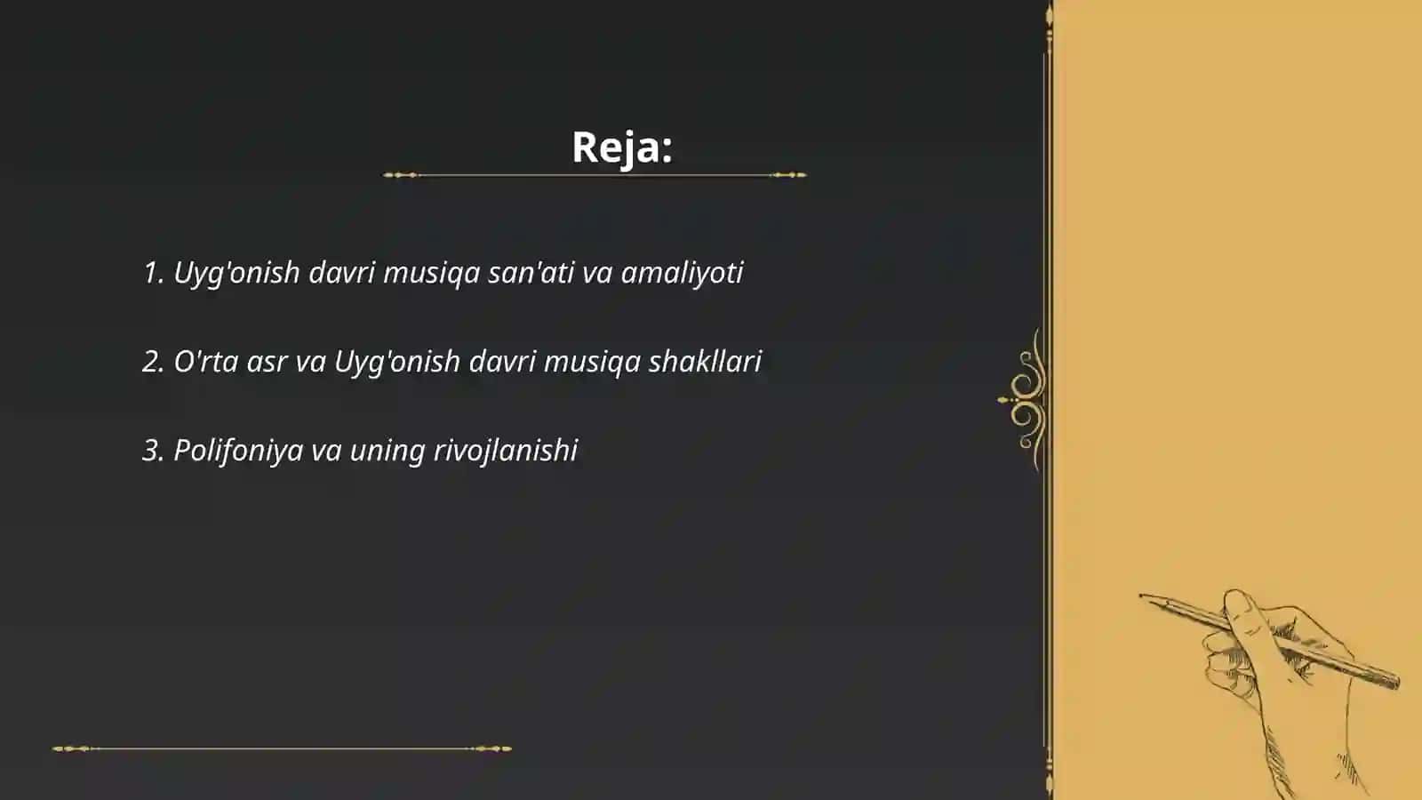 Uyg'onish davri musiqa san'ati 2