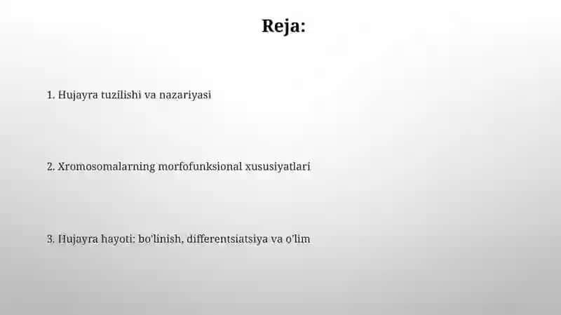 Hujayratuzilishi va nazariyasi 2