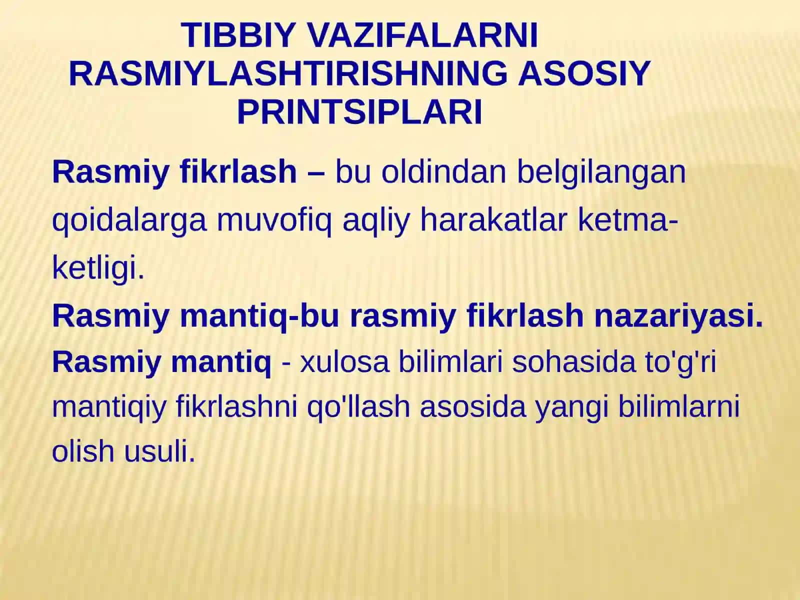 Dasturiy ta'minot. Tibbiy jarayonlarni rasmiylashtirish 2