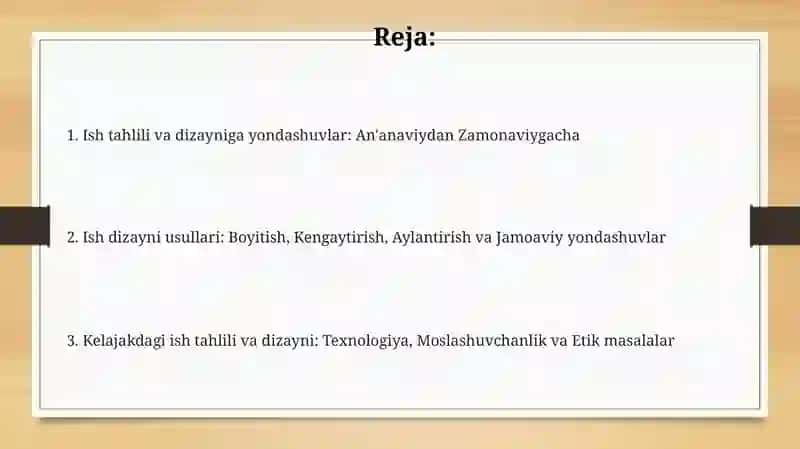 Ishorinlar initahlil qilish va loyihalash yondashuvlari 2