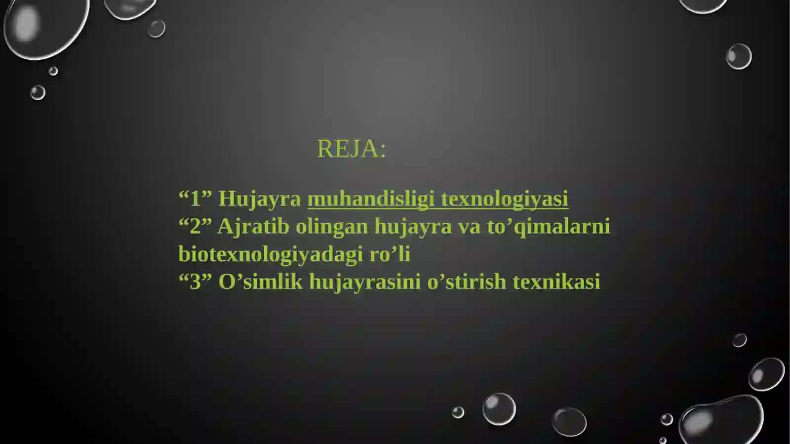 Hujayra muhandisligidagi texnologik jarayonlar 2