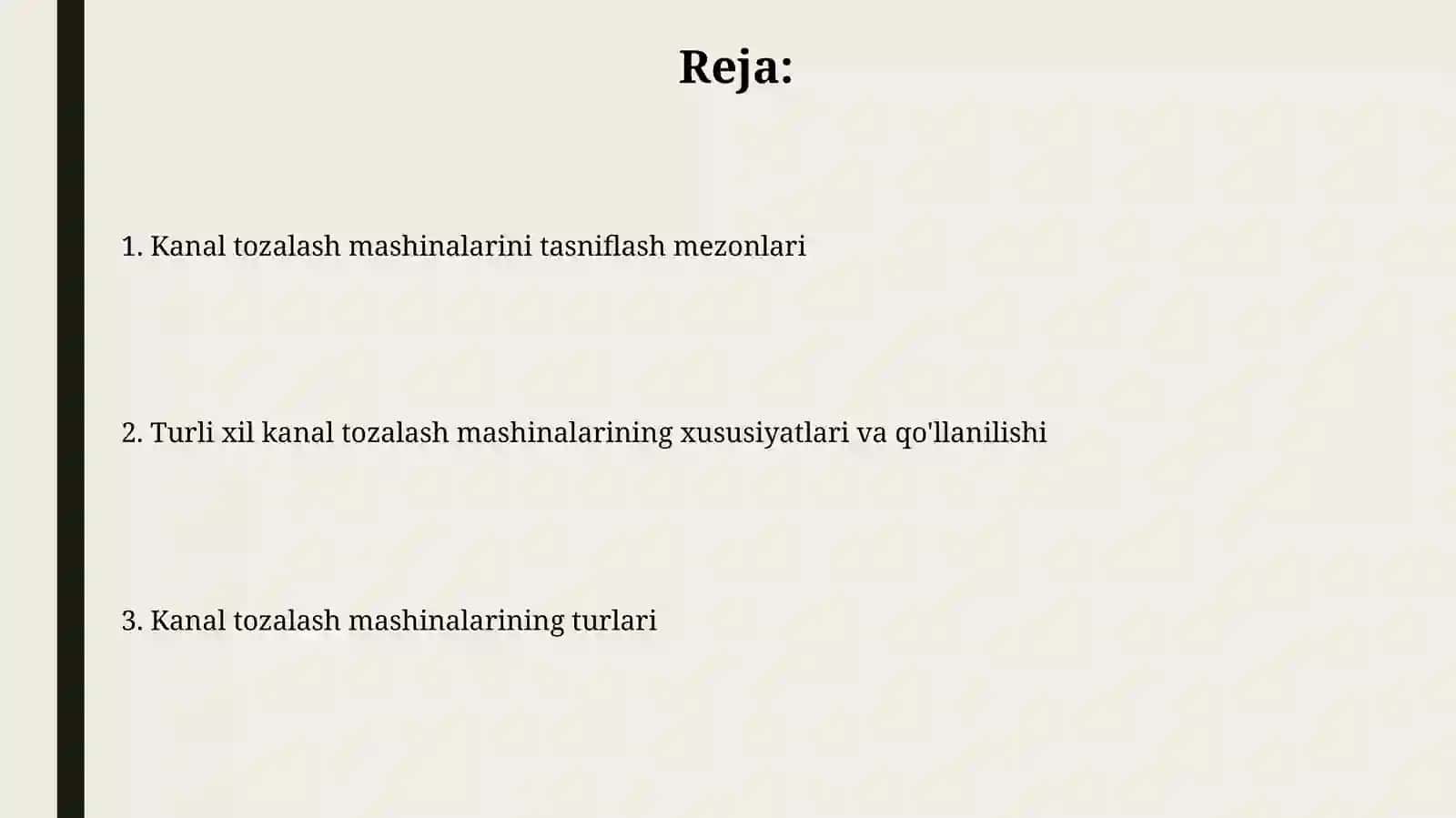 Kanallarni tozalash mashinalari turlari va mashinalarning klassifikatsiyasi 2