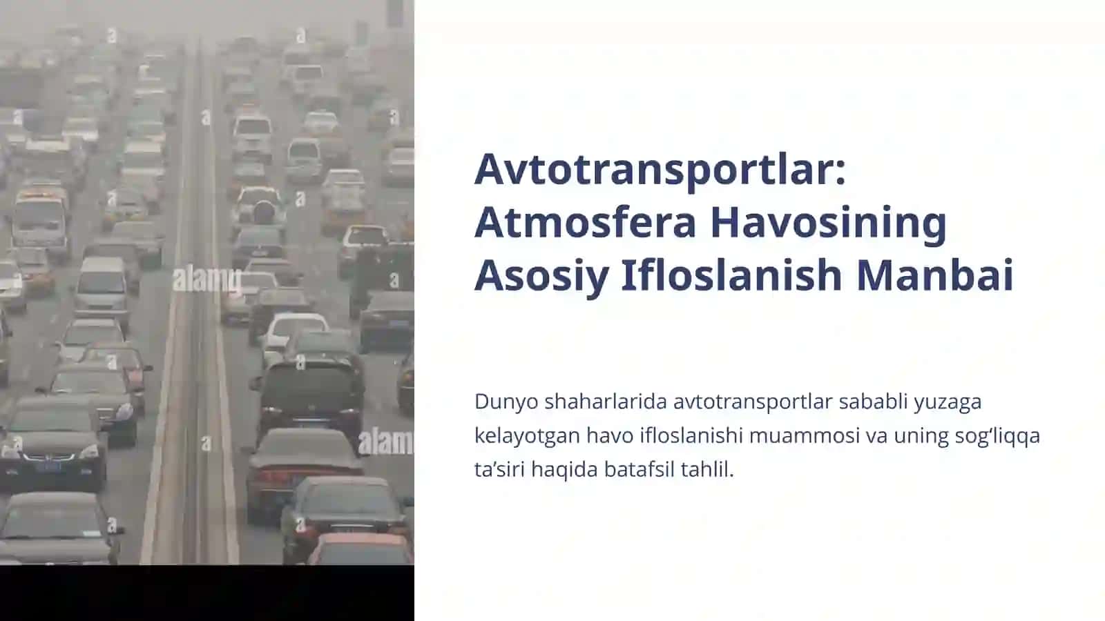 Abdisalimov Samandarning Ekologiya fanidan prezentatsiyasi 2