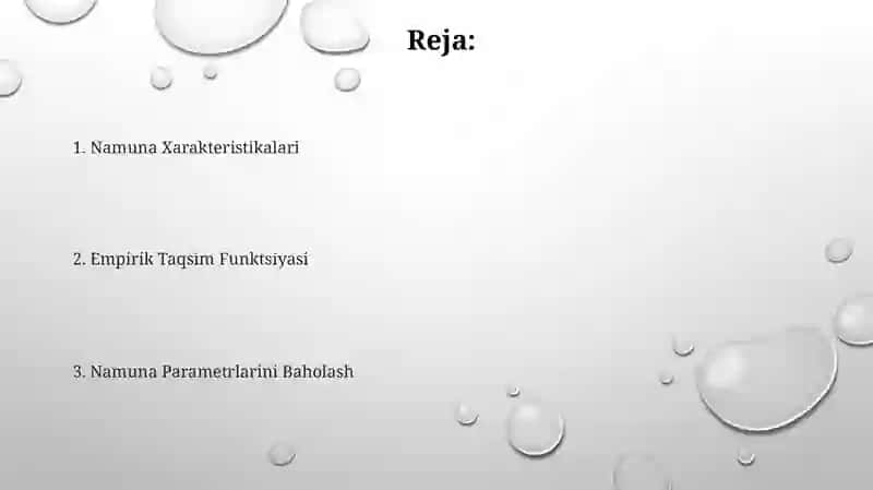 Empirik taqsimot funksiyalari.Tanlanmaning sonli xarakteristikalari 2