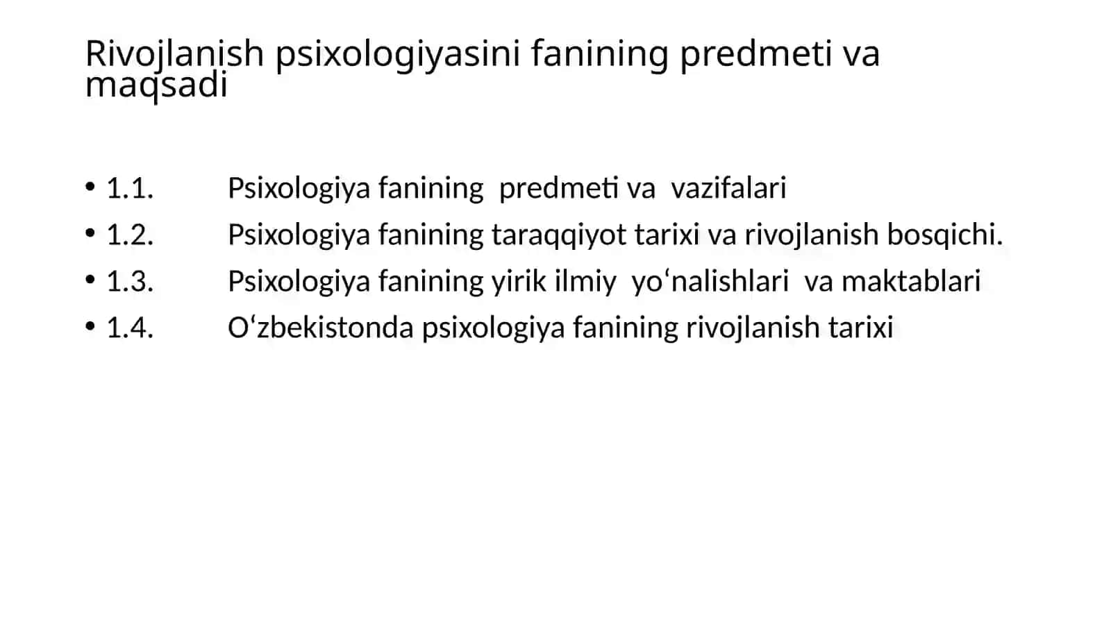 Rivojlanish psixologiya fanida tayyorlagan slayd 2