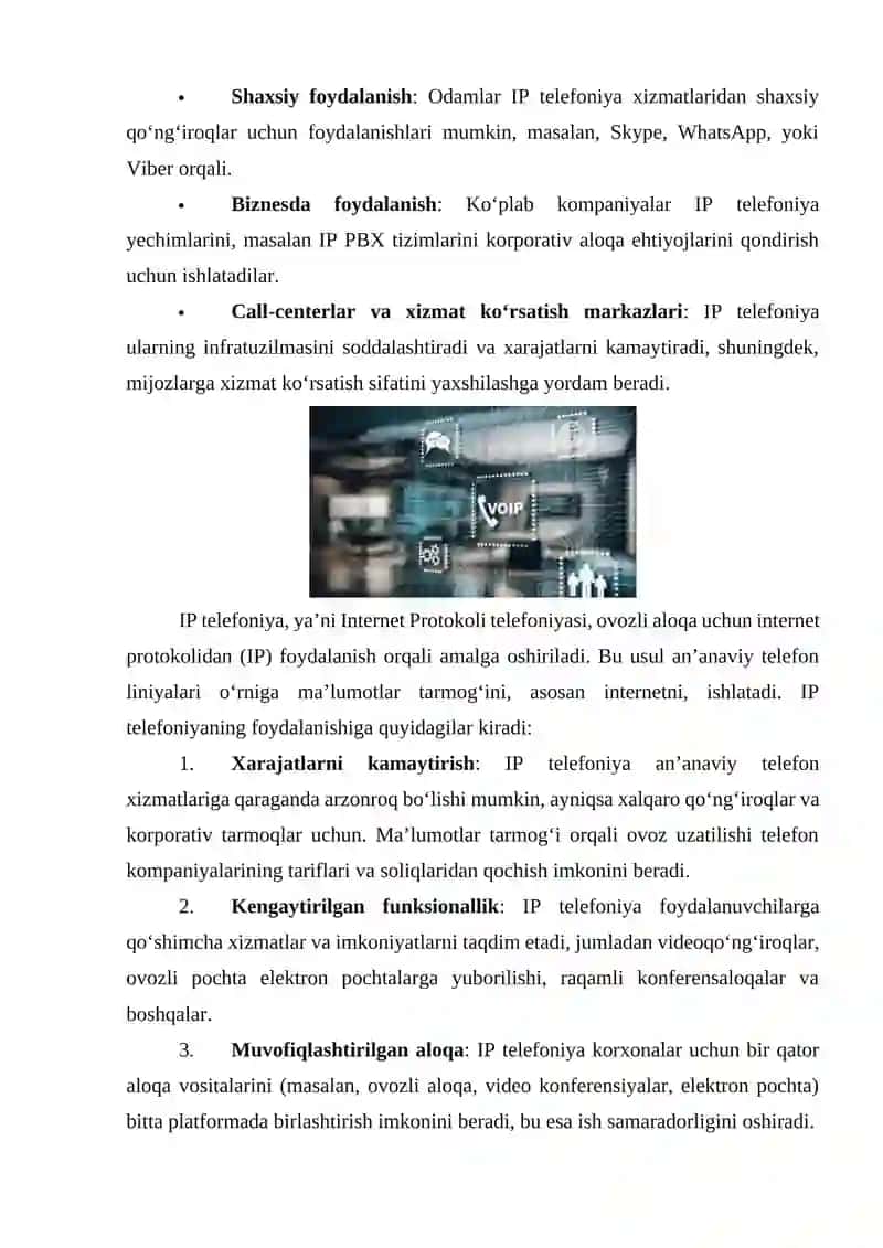 IP telefoniya 2