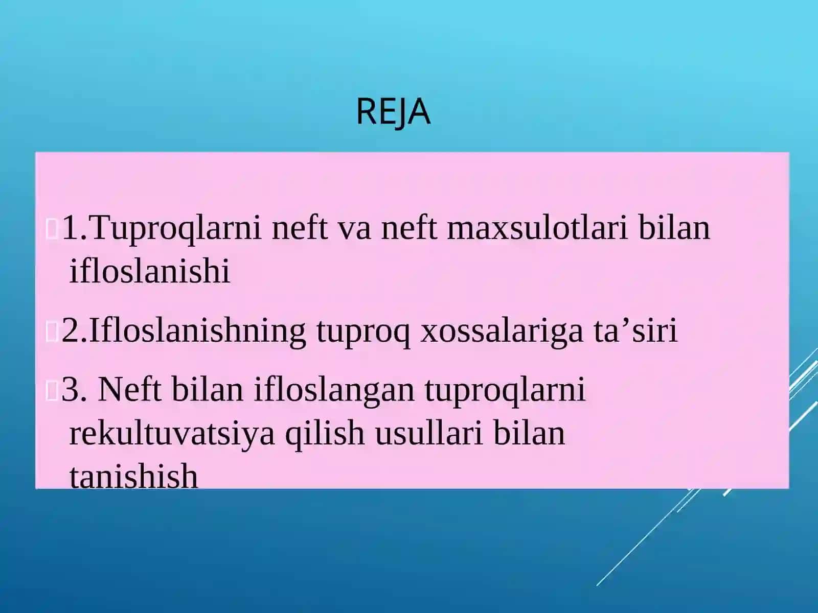 TUPROQ VA ATROF MUHITNING IFLOSLANISHI 2