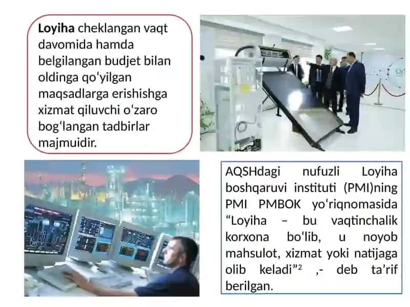 Investitsiya loyihalari tahlili konsepsiyasi 2