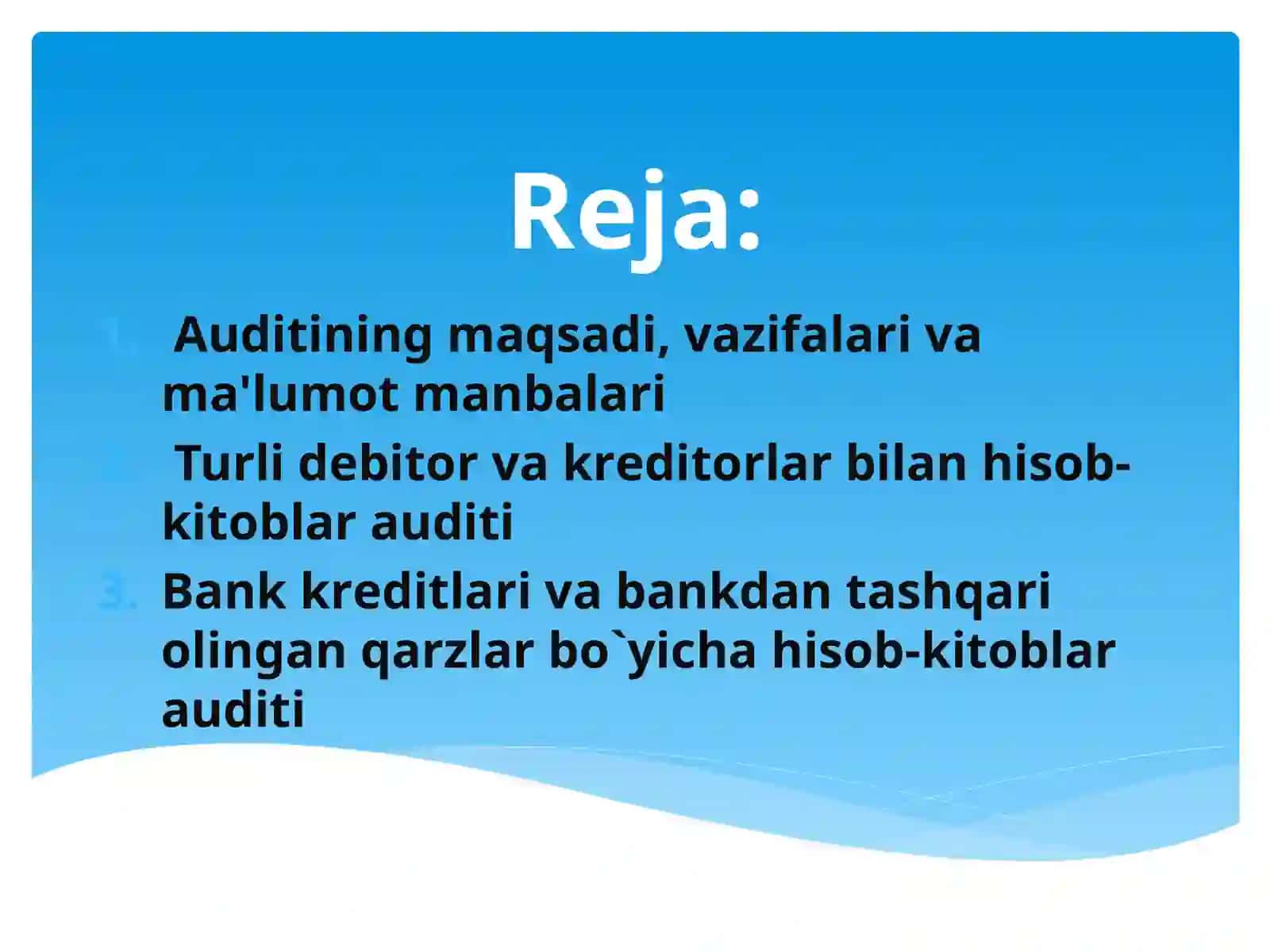 Majburiyatlara audit 2