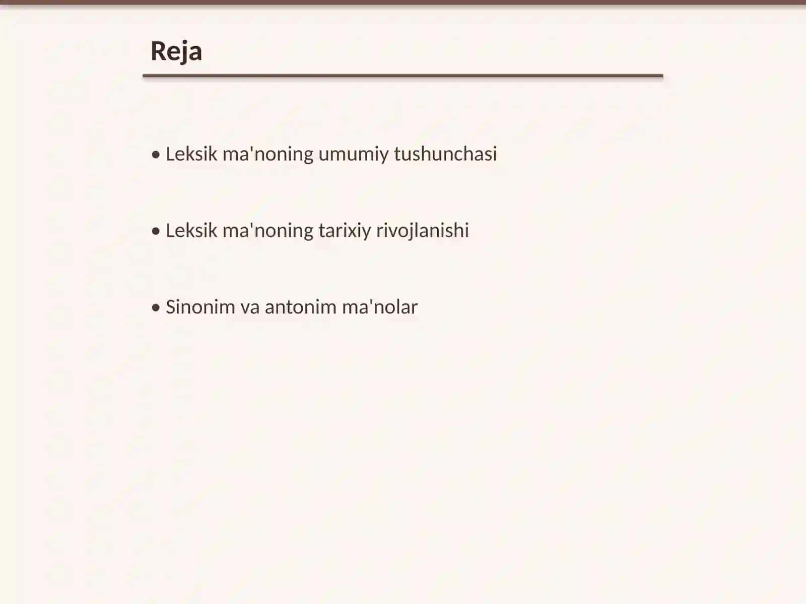 Leksik ma'noning turlari 2