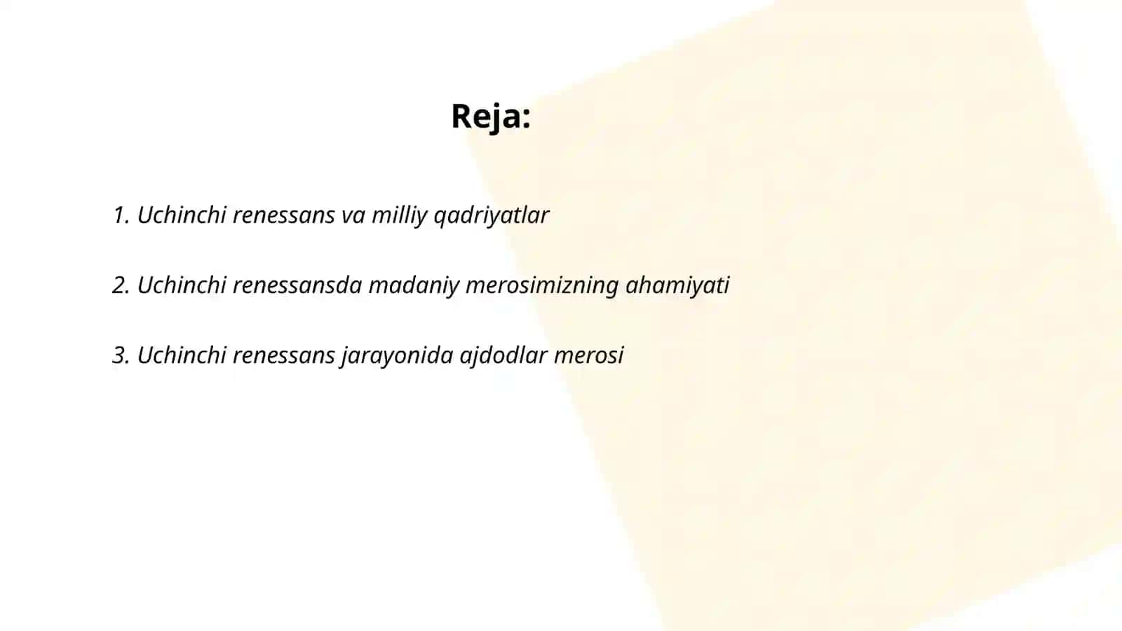 Uchinchi renesans va milliy qadriyatlar 2