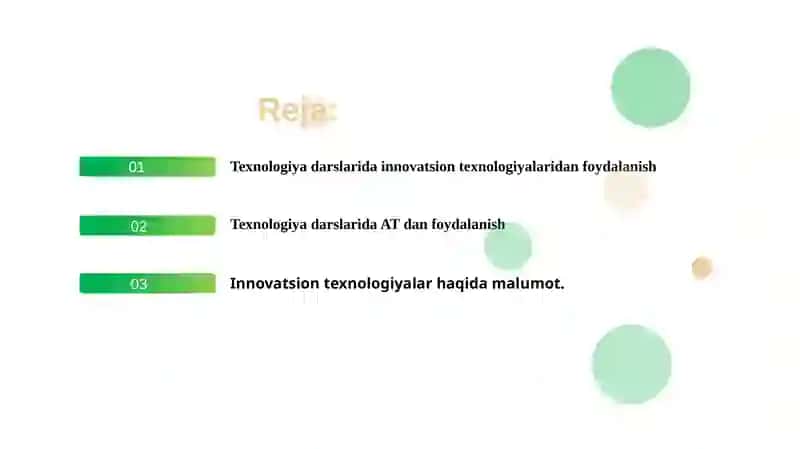 Texnologiya darslarida innovatsion texnologiyalaridan foydalanish 2