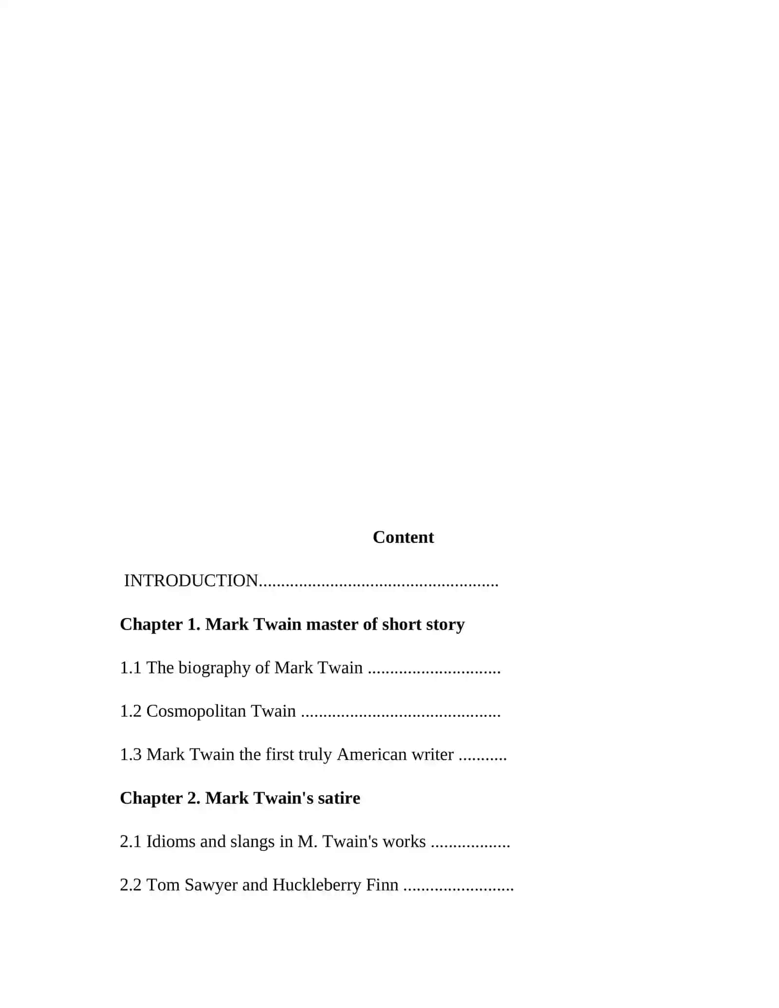 MARK TWAIN MASTER OF SHORT STORY 2